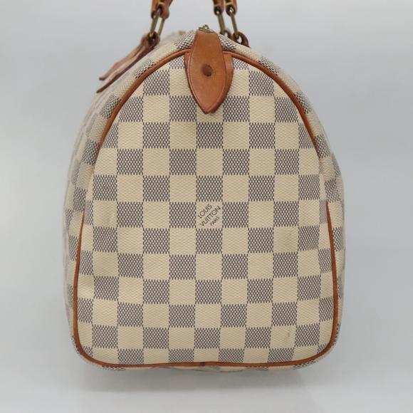 LOUIS VUITTON Damier Azur Speedy 30 Hand Bag N41533 LV Auth 89669 - Picture 5 of 16
